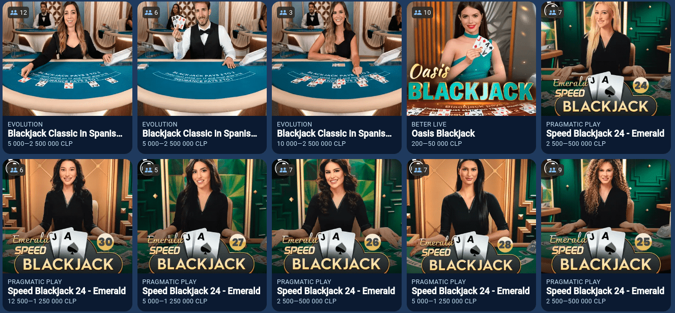 blackjack juegos en jugabet