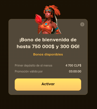 Bono de bienvenida en Awintura