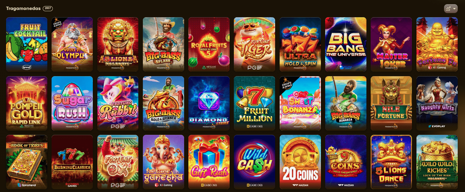 Tragaperras en Awintura