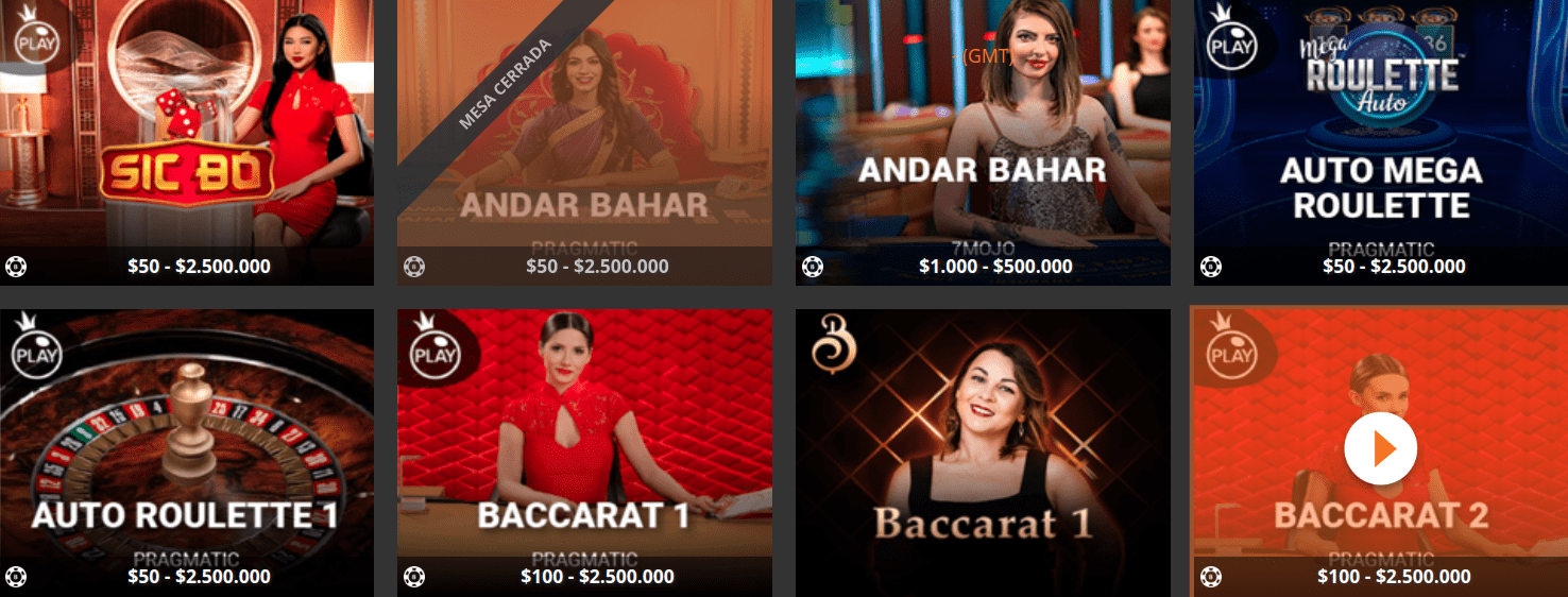 Casino en vivo Gambeta10