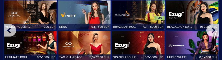 Casino en vivo Sapphirebet