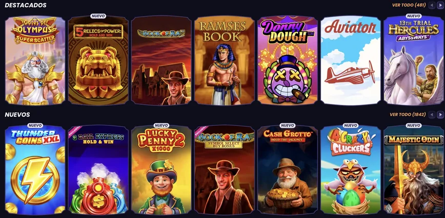 Juegos de casino en Funbet